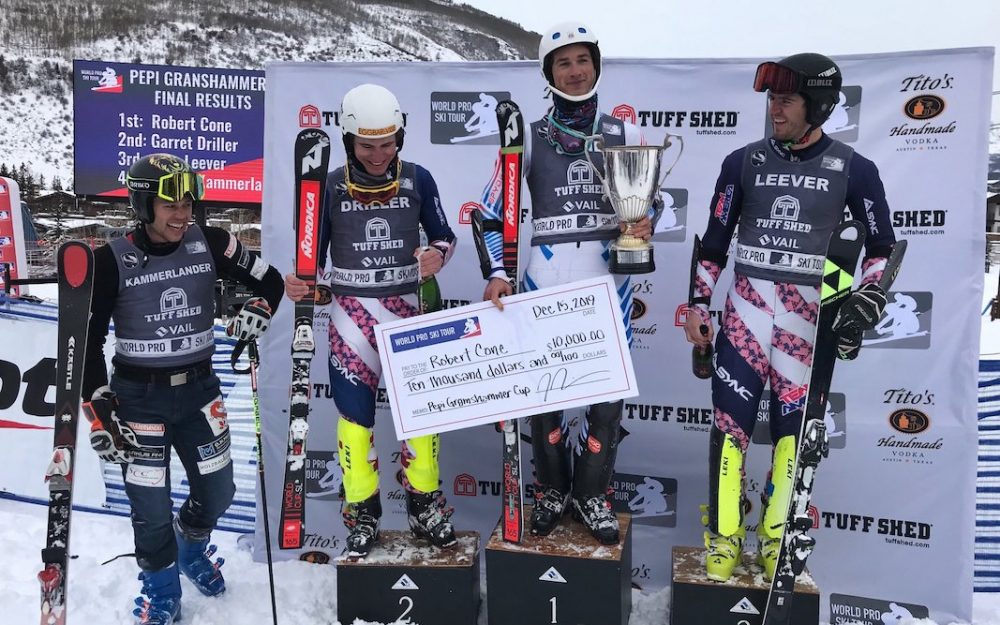 Robert Cones Sieg lanciert die World Pro Ski Tour Die Top-4 des Pepi-Gramshammer-Cup 2019. – Foto: zvg / World Pro Ski Tour