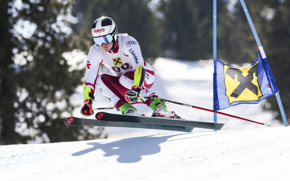 Adrian Pertl beim Kombi-Super-G. - Foto: GEPA pictures