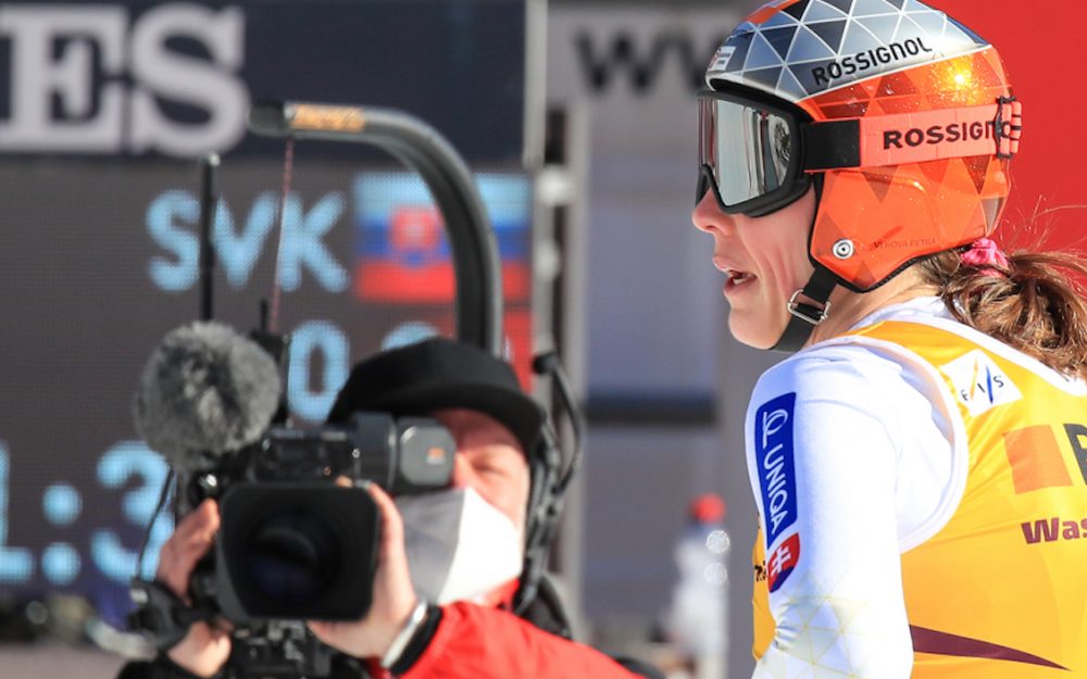 Petra Vlhova liegt nach dem 1. Lauf des Weltcup-Riesenslaloms von Are (SWE) in Führung. – Foto: GEPA pictures