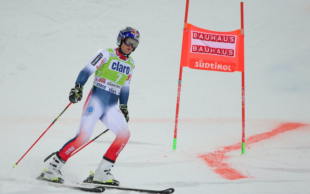 Kurz nach dem Ausscheiden beim Parallel-Riesenslalom von Alta Badia: Alexis Pinturault. – Foto: GEPA pictures