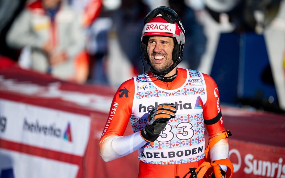 Ramon Zenhäusern (hier nach dem Weltcup-Rennen von Adelboden) hat nach gut acht Jahren "Pause" wieder ein Europacup-Rennen bestritten. – Foto: GEPA pictures
