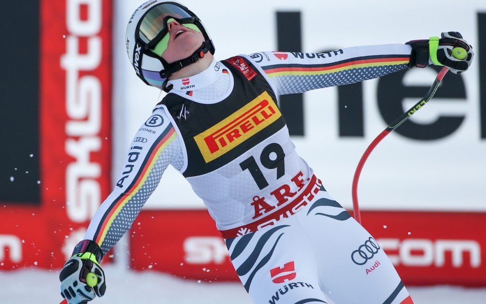 Nicht schon wieder: Viktoria Rebensburg verpasst die Medaille knapp. – Foto: GEPA pictures