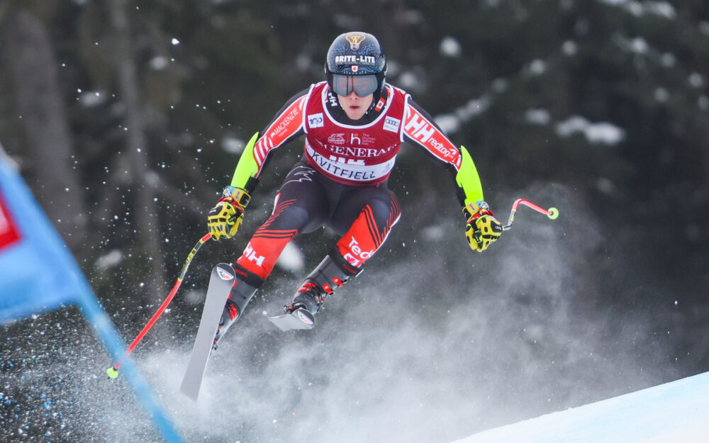 Riley Seger – kürzlich noch im Weltcup in Kvitfjell (Bild), jetzt schlägt er in NorAm-Cup zu. – Foto: GEPA pictures