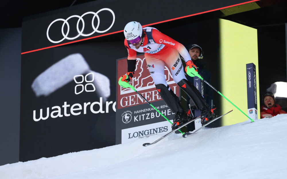 Diese acht Schweizer nehmen den nächsten Anlauf Marc Rochat beim Start. – Foto: GEPA pictures