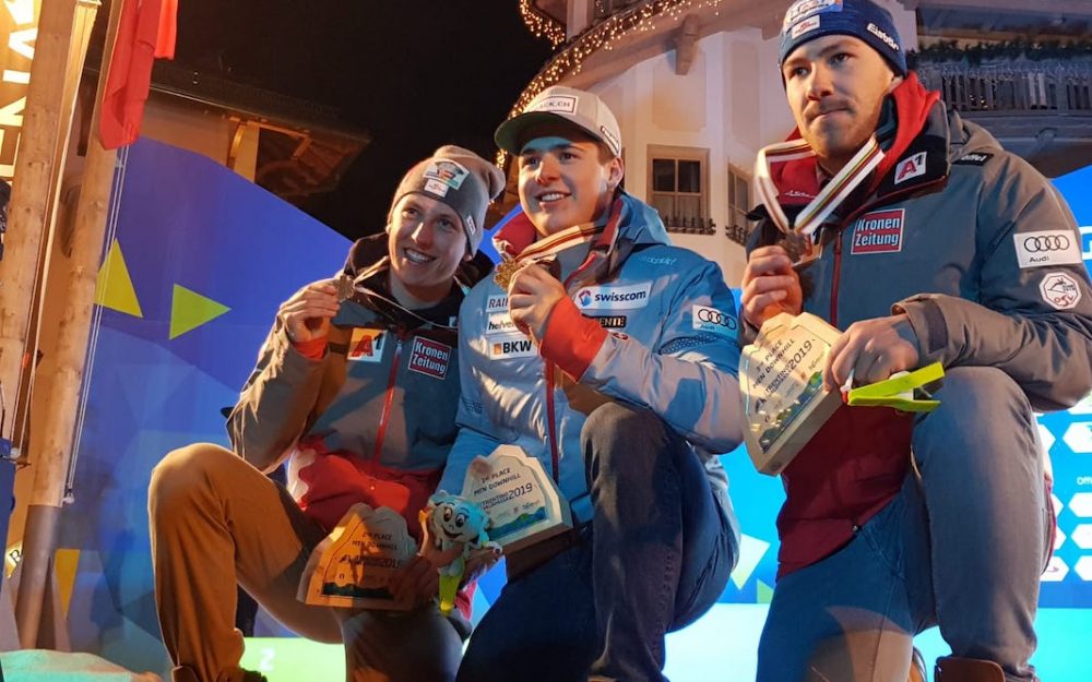 Lars Rösti mit der WM-Medaille. – Fotos: zvg Jungfrau Zeitung / swiss ski