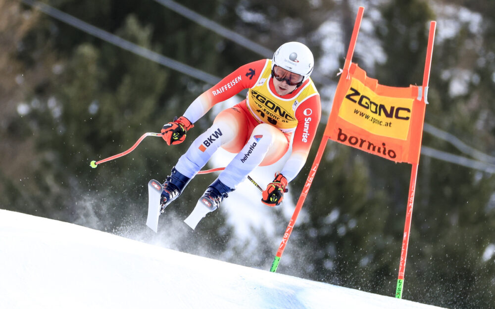 Lars Rösti – einer der 14 für die Lauberhorn-Rennen aufgebotenen Schweizer Speed-Fahrer. – Foto: GEPA pictures