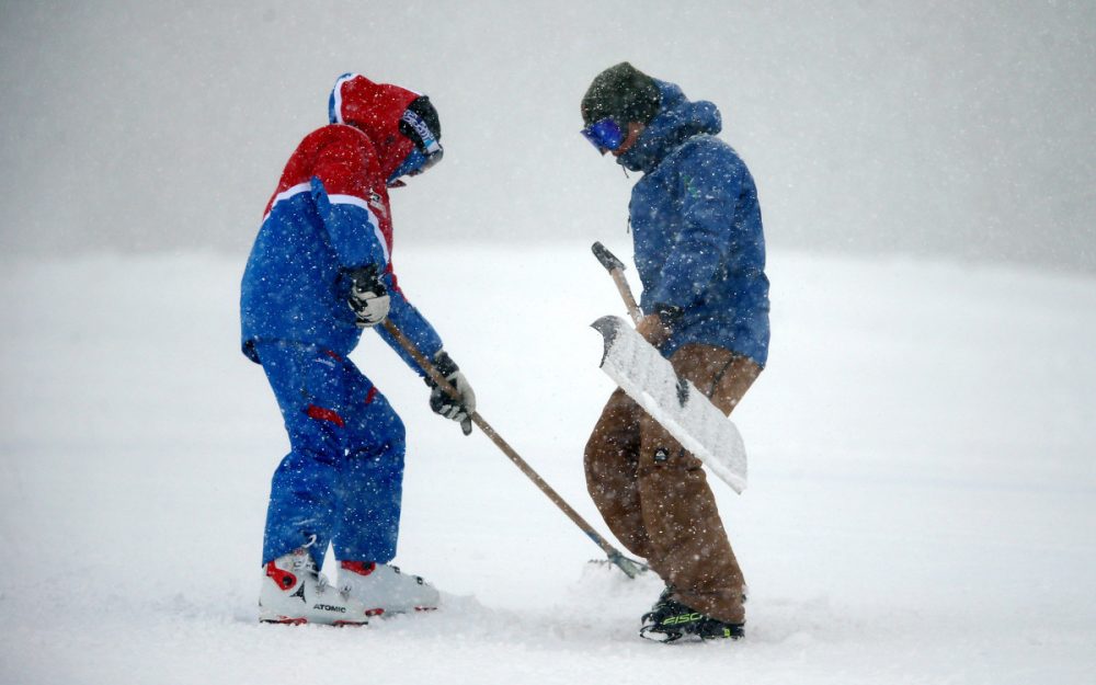 Zuviel Schnee – am Freitag gibt es in Saalbach-Hinterglemm kein Weltcup-Rennen. – Foto: GEPA pictures