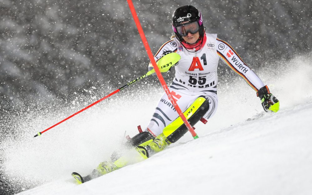 Marlene Schmotz gewinn den zweiten EC-Slalom auf Melchsee Frutt. – Foto: GEPA pictures