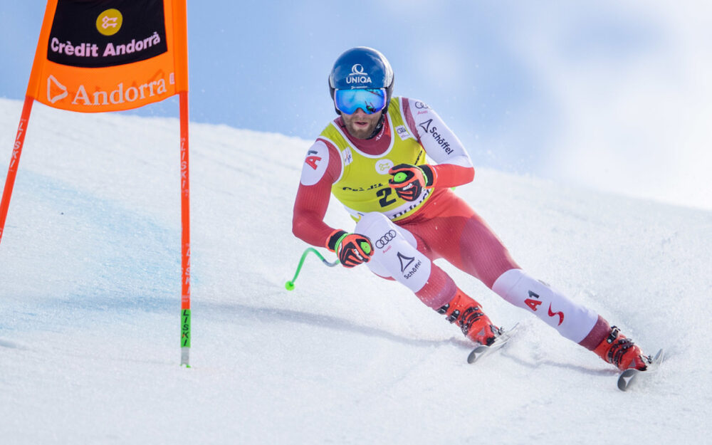 Marco Schwarz und Laura Gauché mit Trainingsbestzeiten Marco Schwarz. – Foto: GEPA pictures