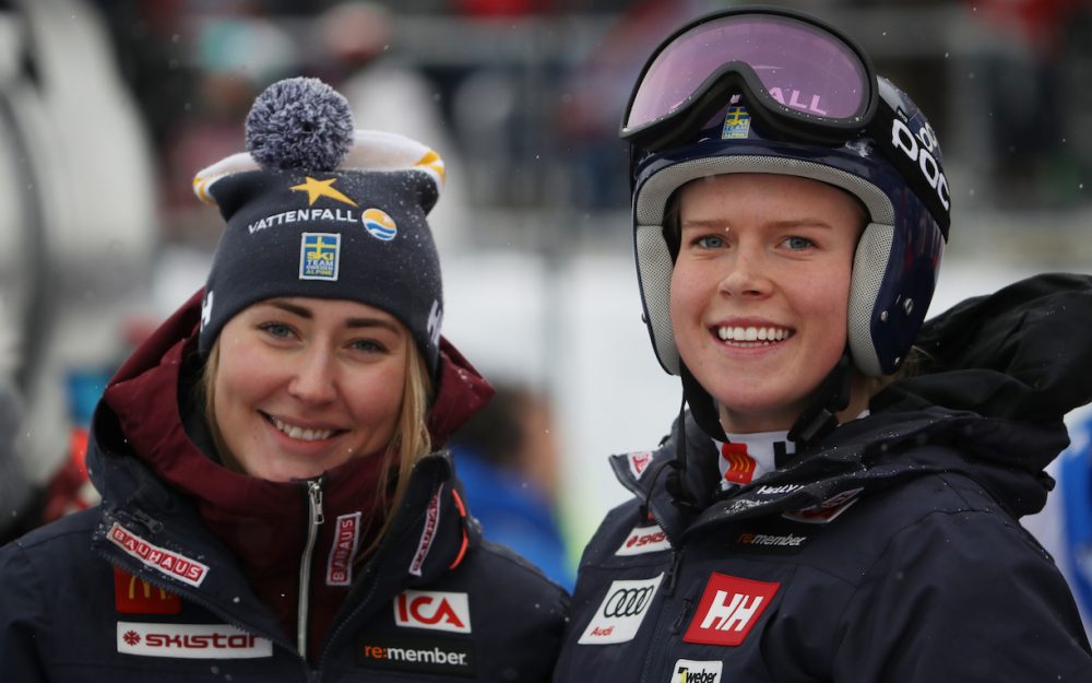 Lin Ivarsson und Lisa Hoernblad gehören zum schwedischen Speed-Team für die WM 2019 in Are. – Foto: GEPA pictures