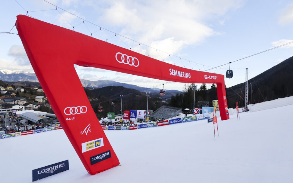 Niederösterreich investiert in die Weltcup-Rennen am Semmering Das Zielgelände der Weltcup-Rennen am Semmering. – Foto: GEPA pictures