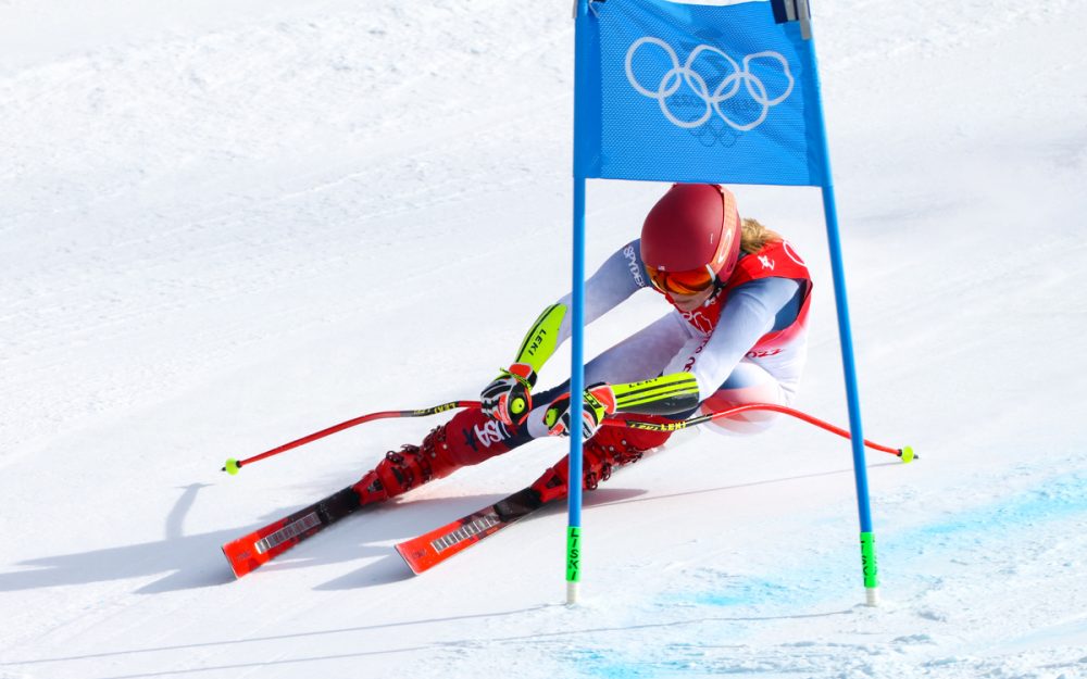 Mikaela Shiffrin schnellste im Mini-Training Mikaela Shiffrin. – Foto: GEPA pictures