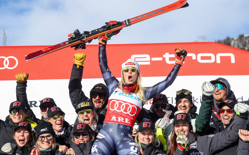 55 Athletinnen und Athleten in den US-Kadern 2023/24 Mikaela Shiffrin – die unumstrittene Leaderfigur im amerikanischen Verband. – Foto: GEPA pictures
