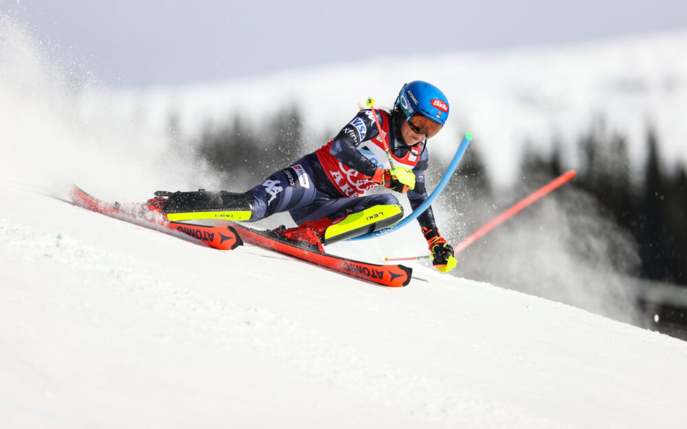 Mikaela Shiffrin bei Halbzeit deutlich in Führung Mikaela Shiffrin. – Foto: GEPA pictures