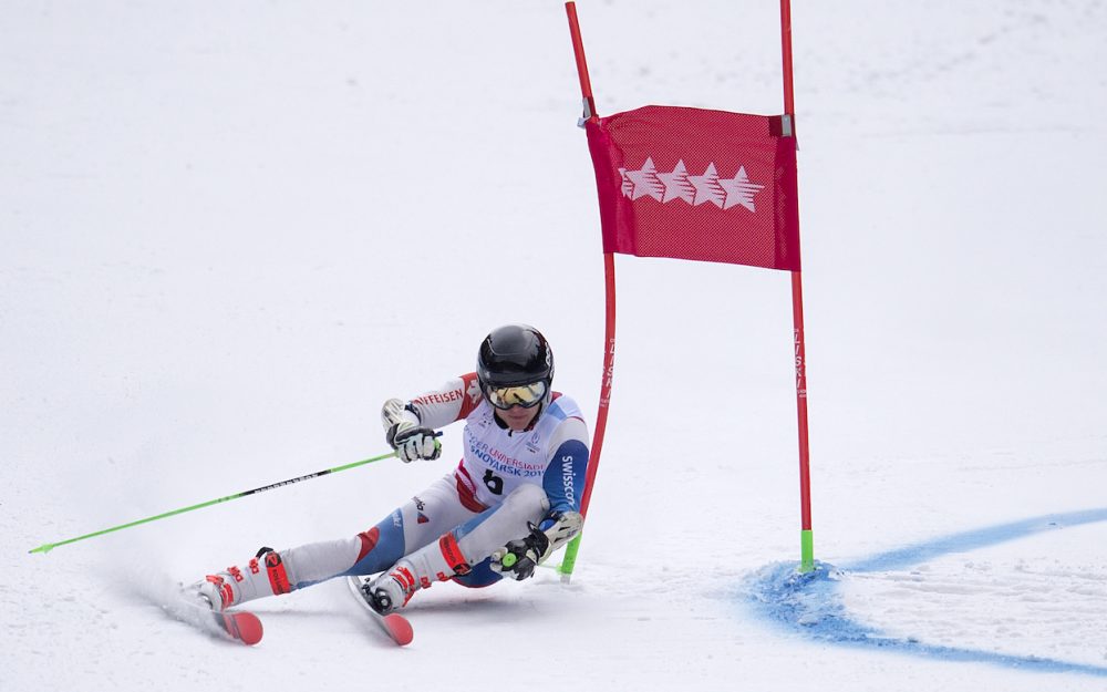 Livio Simonet, hier beim Riesenslalom an der Universiade in Krasnoyarsk (RUS). – Fotos: zvg