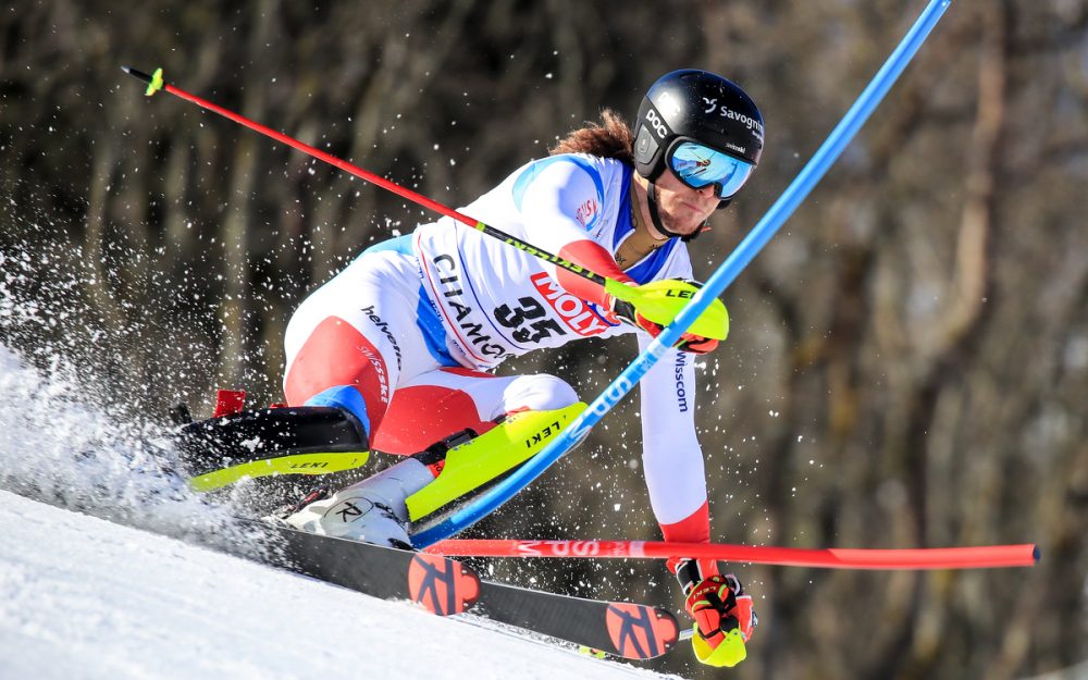 Sandro Simonet ist neu Mitglied der Nationalmannschaft von Swiss Ski. – Foto: GEPA pictures