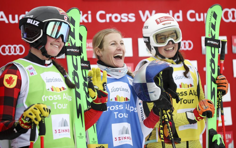 Der Stöckli-Ski ist bei Skicross-Siegerehrungen häufig auf dem Podest vertreten – das kommt nicht von Ungefähr. – Foto: GEPA pictures