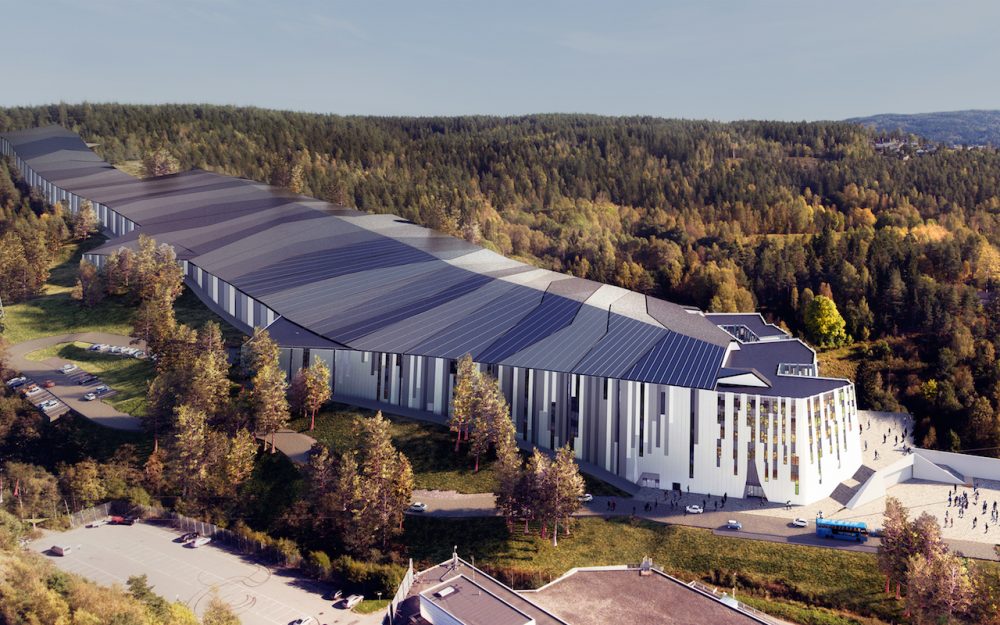 Wo das Riesenslalom-Training ab 2020 auch indoor möglich ist So soll die Skihalle nach der Fertigstellung aussehen. – Foto: zvg / SNØ