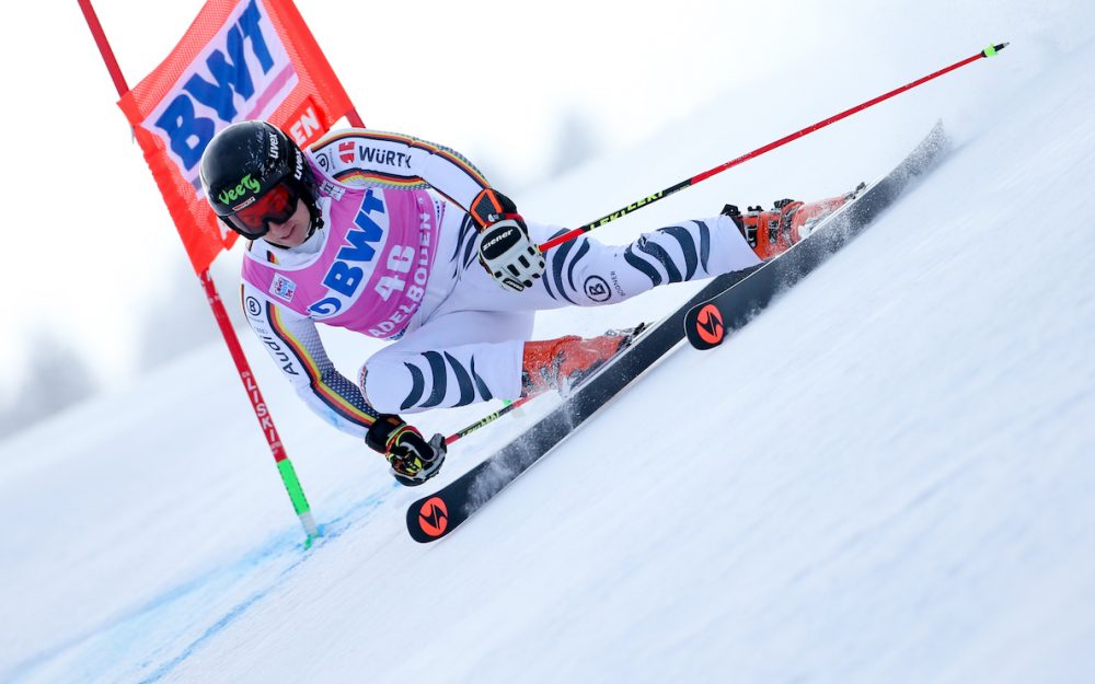 Benedikt Staubitzer bei seinem drittletzten Weltcup-Rennen der Karriere, dem Riesenslalom von Adelboden 2019. – Foto: GEPA pictures