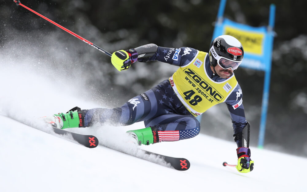 George Steffey (hier beim Weltcup-Rennen in Alta Badia). – Foto: GEPA pictures