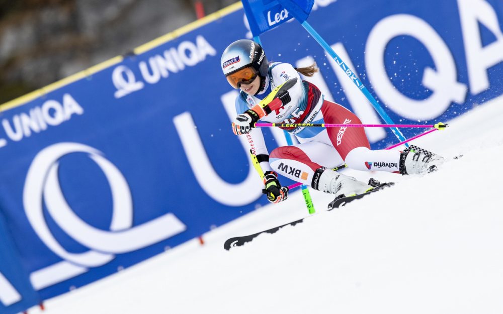 Dieses Dutzend vertritt die Schweiz an den Junioren-Weltmeisterschaften Amelie Klopfenstein gehört zum Swiss-Ski-Aufgebot für die Junioren-WM in Panorama (CAN). – Foto: GEPA pictures