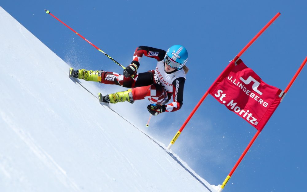 Ida Stimac, hier beim WM-Riesenslalom in St. Moritz, verpasst die gesamte Saison wegen eines Kreuzbandrisses. – Foto: GEPA pictures