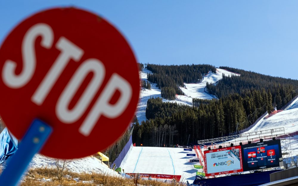 Der Wind – keine weitere Abfahrt in Beaver Creek Keine zweite Abfahrt in Beaver Creek – der Wind war zu stark. – Foto: GEPA pictures