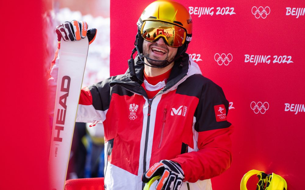 Österreichische Halbzeitführung beim Olympia-Slalom Johannes Strolz liegt nach dem 1. Lauf des Olympia-Slaloms in Führung. – Foto: GEPA pictures