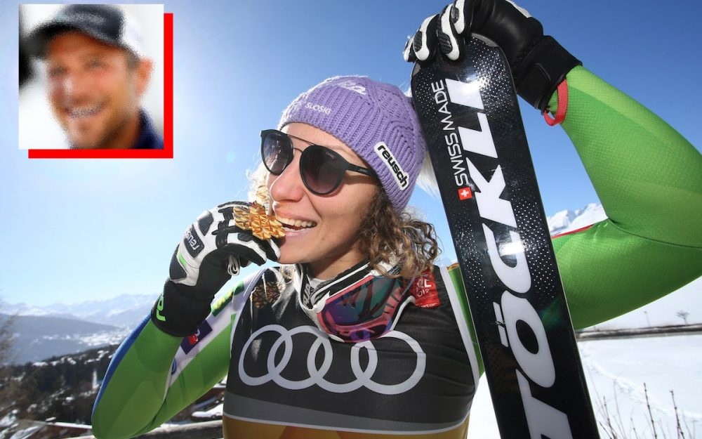 Abfahrtsweltmeisterin Ilka Stuhec hat sich die Dienste eines Schweizer Trainers gesichert. Aber wer verbirgt sich hinter dem Milchglas? – Fotos: GEPA pictures