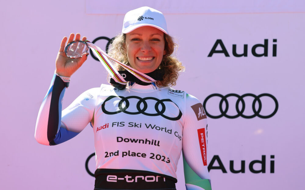 Ilka Stuhec braucht schon wieder einen neuen Coach Braucht nach einer erfolgreichen Saison 2022/23 einen neuen Abfahrtstrainer: Ilka Stuhec. – Foto: GEPA pictures
