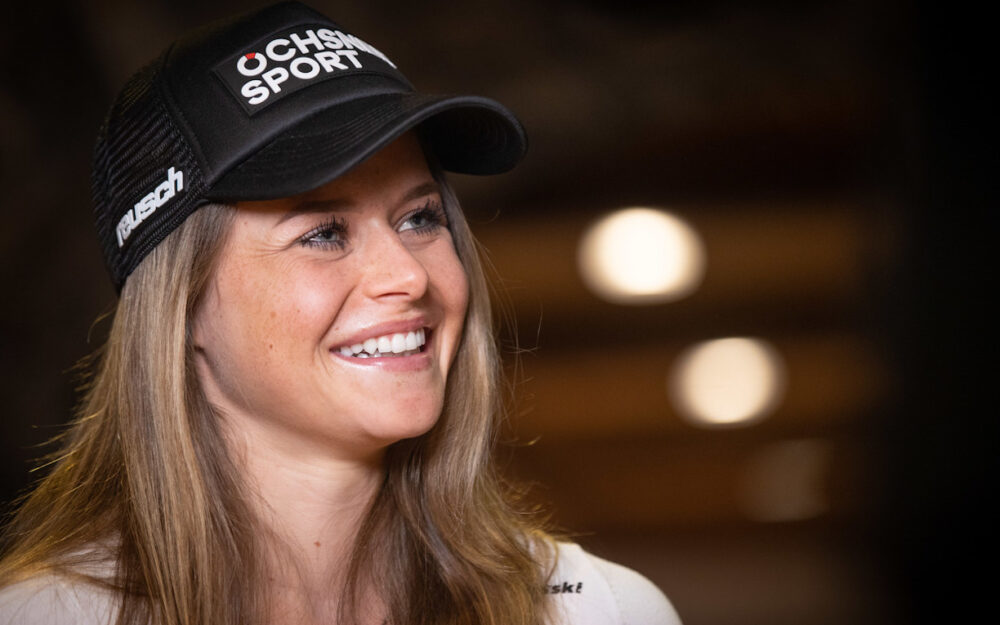 Corinne Suter steht im Swiss Ski-Aufgebot für den Riesenslalom von Sölden. – Foto: GEPA pictures