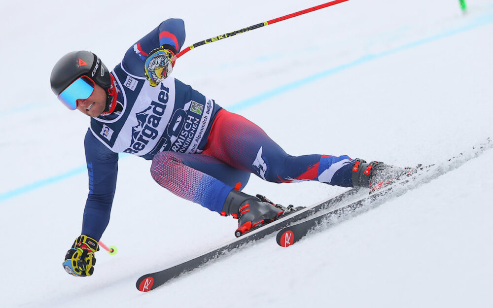 Chiles Nummer zwei beendet seine Laufbahn Sven von Appen, hier Ende Januar 2024 beim Super-G von Garmisch-Partenkirchen, seinem ersten und zugleich zweitletzten Rennen auf Stufe Weltcup. – Foto: GEPA pictures