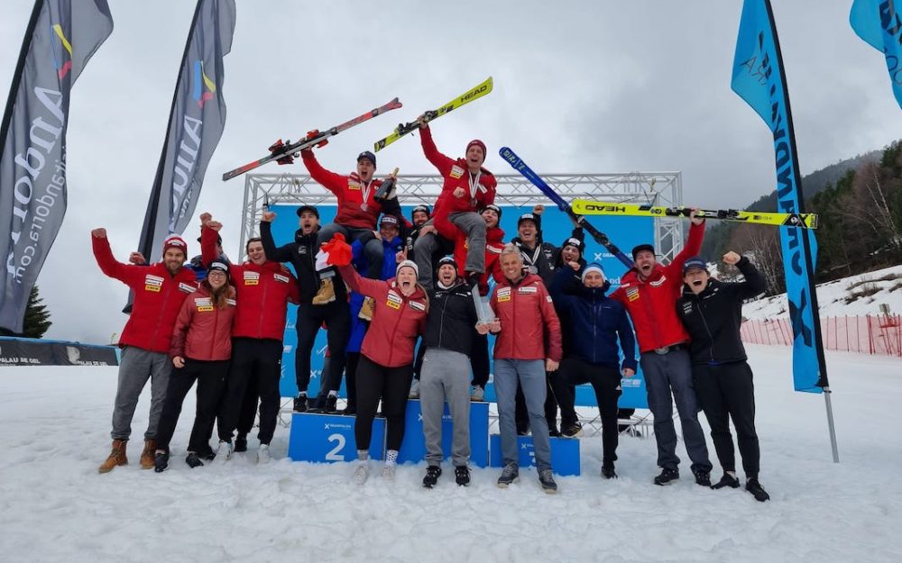 Das Speed-Team der Schweizer in Feierlaune. – Foto: zvg