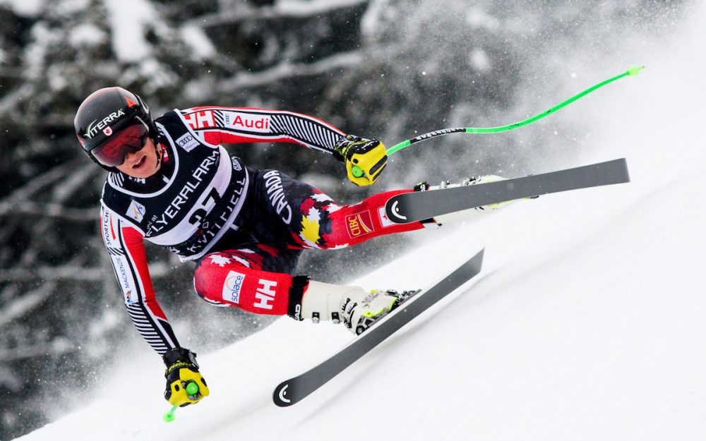 Ausfall im kanadischen Speed-Team Keine Renn-Action für Broderick Thompson. Der Kanadier fällt nach einer Knieverletzung im Winter 2018/19 aus. – Foto: GEPA pictures