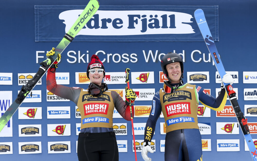Marielle Thompson und David Mobaerg gewinnen die Weltcup-Wertung im Skicross. – Foto: GEPA pictures