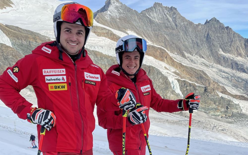 Zurück auf dem Schnee: Urs Kryenbühl (links) und Lukas Zippert. – Foto: cmovement.ch