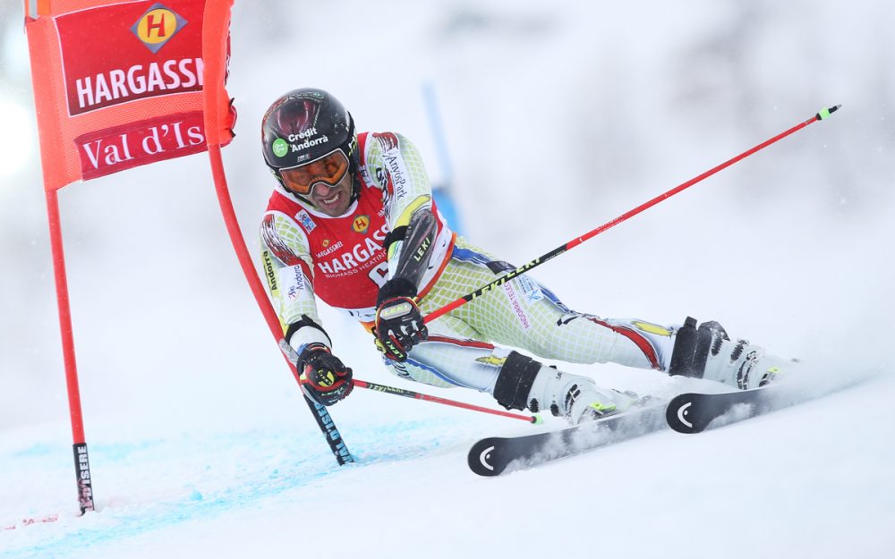 Joan Verdu sorgt für einen Eintrag in die Geschichtsbücher des Ski-Europacups: er ist der erste Andoraner, der ein EC-Rennen gewonnen hat. – Foto: GEPA pictures