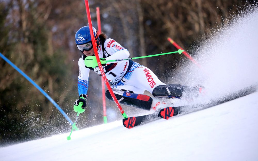 Petra Vlhova im 1. Lauf des Slaloms von Zagreb. – Foto: GEPA pictures