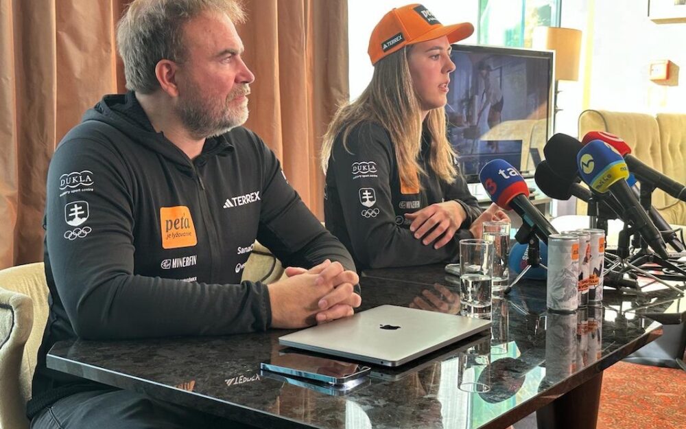 Sie braucht noch Zeit – Petra Vlhova in Sölden und Levi nicht am Start Petra Vlhova anlässlich der Pressekonferenz vom 21. Oktober. – Foto: zvg