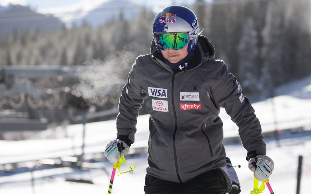 Lindsey Vonn steht wieder auf Skiern. Gibt es das Comeback tatsächlich im Januar? – Foto: GEPA pictures
