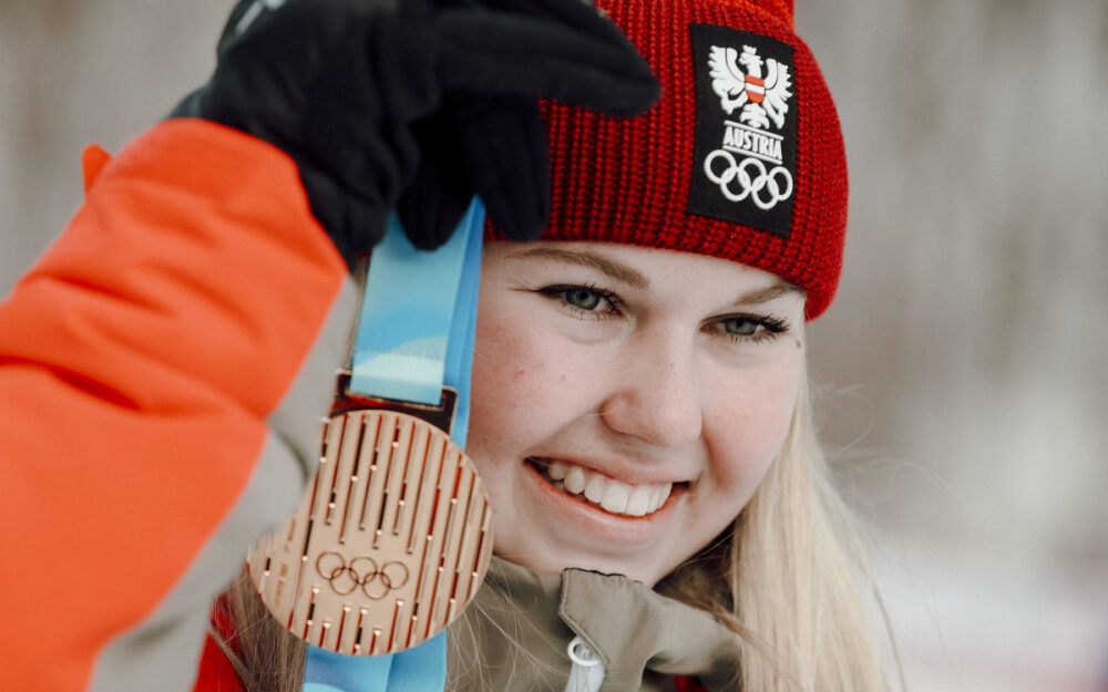 Maja Waroschitz – nach Kombi-Gold holt die Österreicherin in Gangwon auch im Slalom die Goldmedaille. – Foto: GEPA pictreus