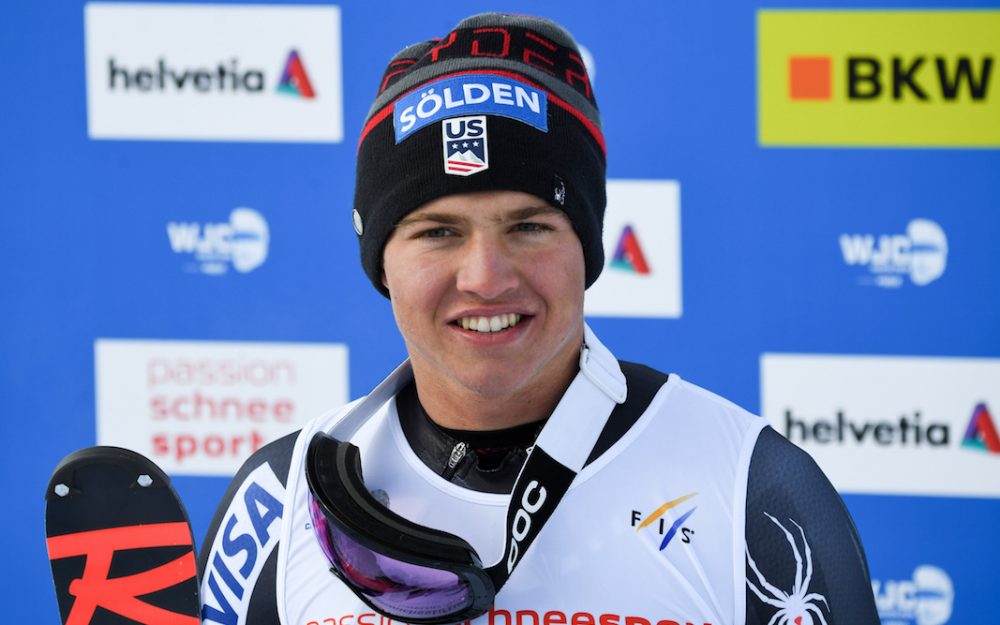 Das US-Team mit dem Rekordsieger und einem Neuling Luke Winters wird in Sölden sein erstes Weltcup-Rennen überhaupt bestreiten. – Foto: GEPA pictures