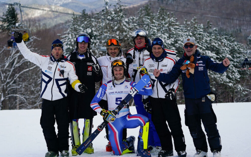 Universiade: Dominator Jan Zabystran gewinnt auch den Slalom Jan Zabystran und sein Team haben den Ski-Wettkämpfen am Whiteface Moutain den Stempel aufgedrückt. – Foto: zvg