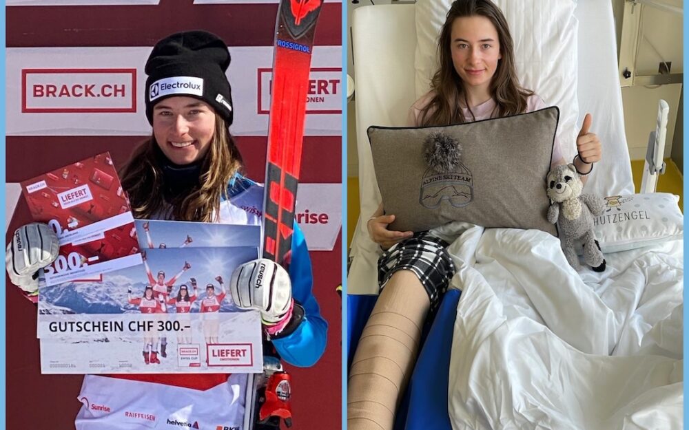 Gefeiert und operiert: Shaienne Zehner erlebte innerhalb knapp 24 Stunden Hoch und Tief des Sportlerinnenlebens. – Fotos: privat