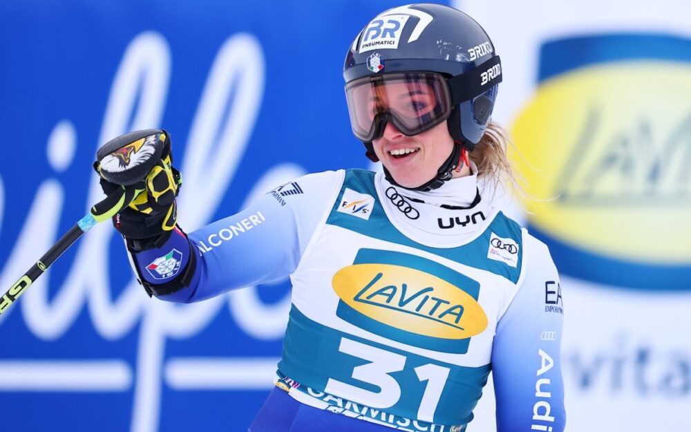 Asja Zenere gewinnt nach dem Rennen in Zinal (SUI) in Bardonecchia (ITA) zum zweiten Mal in diesem Winter einen EC-Super-G. – Foto: GEPA pictures