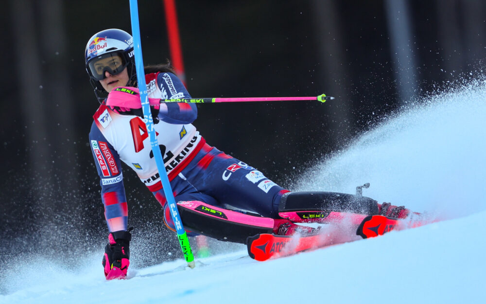 Zrinka Ljutic auf dem Weg, das „Versprechen“ einzulösen Zrinka Ljutic liegt am Semmering in Führung. – Foto: GEPA pictures