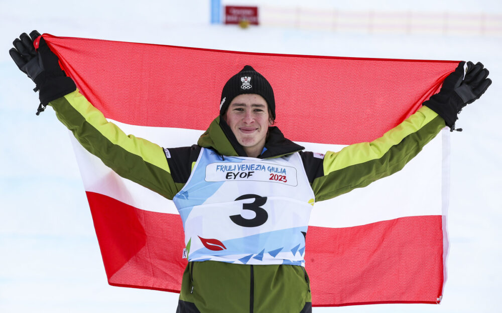 Moritz Zudrell gewann vor einem Jahr bei den Europäischen Olympischen Jugend-Winterspielen in Italien drei Bronzemedaillen. – Fotos: GEPA pictures