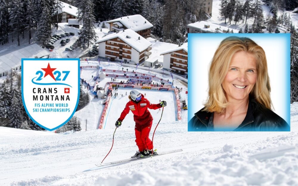 Caroline Kuyper (kleines Bild) wird CEO der Ski-Weltmeisterschaften 2027 in Crans Montana. - Fotos: GEPA pictures / Swiss Ski