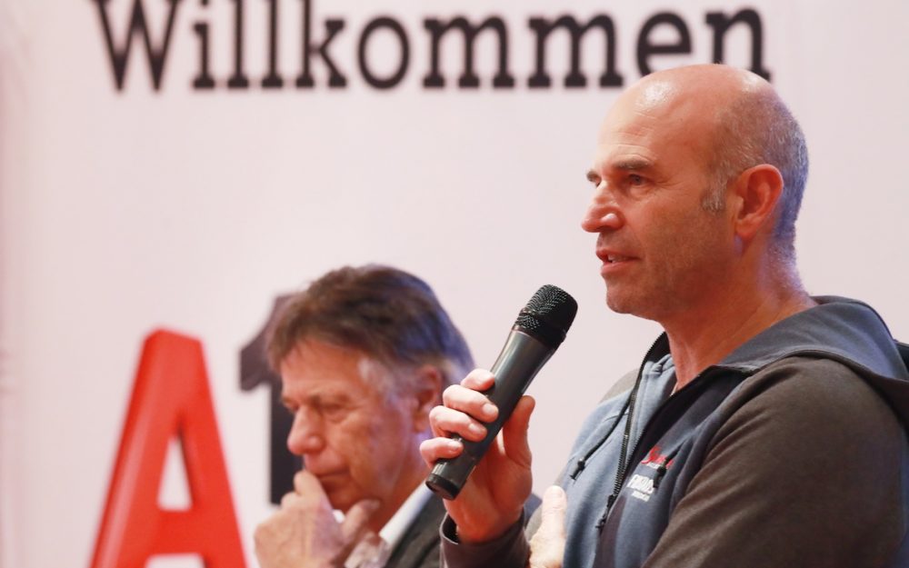 Peter Schröcksnadel (links) und Toni Giger vom ÖSV. – Foto: GEPA pictures
