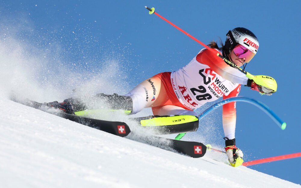 Nicole Good hat den fixen Startplatz für die Weltcup-Slaloms 2024/25 auf sicher. – Foto: GEPA pictures